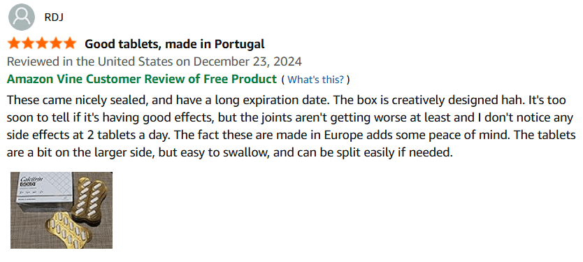 Review de RDJ - 5 estrellas - Good tablets, made in Portugal