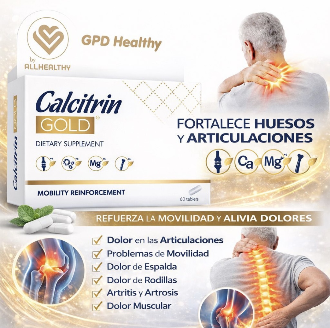 Calcitrin Gold - Suplemento Alimenticio para Huesos y Articulaciones
